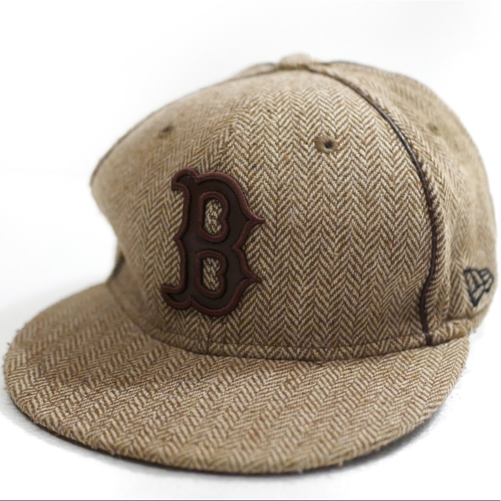 Boston Red Sox New Era Tweed Flat Cap Baseball Hat